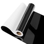 IROHTV Permanent Vinyl for Cutting Machine-Black Vinyl Roll, Compatible with Cricut, 12" x 15 FT Adhesive Vinyl, DIY for Home, Car, Gift, Cup, Phone Case, Water-Repellent, Timeproof