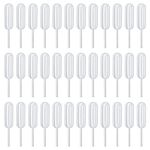 120 Pcs 4ML Plastic Transfer Pipettes Droppers, Dessert Squeeze Liquid Pipettes, Transparent Measuring Dropping Pipettes for Cupcakes Essential Oils Perfume Mixing Acrylic Paints Lab