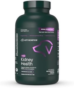 VETRISCIENCE Renal Essentials Kidney Health and Function Support for Dogs, 60 Chewable Tablets - Easy to Give, Supports Kidney and Liver Function in Dogs