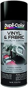 Dupli-Color HVP106 Flat Black Vinyl & Fabric Coating 11 oz. Aerosol (6 PACK)