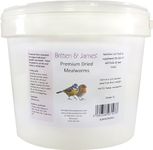 Britten & James Dried Mealworms for Wild Birds in a Stay Fresh 5L Tub (1kg)