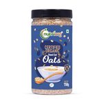 Nutriorg Organic Steel Cut Oats 750g | Gluten-Free | 100% Whole Grain | High Fiber & Non-GMO | Ideal for Weight Management & Healthy Breakfast