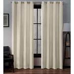 Exclusive Home Loha Linen Grommet Top Curtain Panel Pair, 54"x96", Ivory