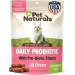 Pet Natural’s of Vermont Daily Probiotic for Cats, Digestive Supplement, 30 Bite Sized Soft Chews