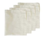 Cheesecloth Bags for Straining,Reusable Cold Brew Coffee Cheese Cloths Strainer,Large Nut Milk Tea Juice Bag,100% Natural Cotton Fine Mesh Filter Bags(Large,4 Pack)