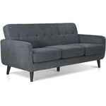 WeDoSofas - Elegant 3 Seater Sofa - Sumptuous Chenille Fabric Sofa, Ideal Sofa for Living Room or Sofa for Bedroom, Stylish Living Room Sofa (Charcoal)