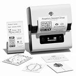 Phomemo M221 Label Maker - Portable Barcode Printer Bluetooth Thermal Label Printer, Label Maker For Business, Office, QR Code, Logos, Jewelry, Retailing, Compatible with Phones & PC System,White