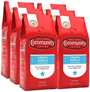 Community Coffee French Vanilla Flavored Ground Coffee, 12 Ounces (Pack Of 6)