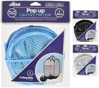 Ellise Pop Up Laundry Hamper and Bag, 36 cm x 36 cm x 58 cm Size