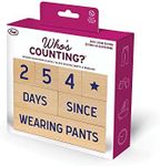 Genuine Fred Who's Counting Wooden Countdown Blocks, Daily Living Edition, Assorted