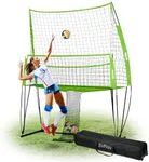 Volleyball Practice Net Volleyball Training Net System Volleyball Training Equipment 11x 8ft for Volleyball Hitting Practice at Backyard and Indoor 4 Adjustable Heights