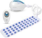 SereneLife Portable Spa Bubble Bath Massager - Thermal Spa Waterproof Non-slip Mat with Suction Cup Bottom, Motorized Air Pump & Adjustable Bubble Settings - Remote Control Included - PHSPAMT22
