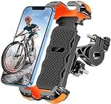 Glangeh Bike Phone Holder, [Secure Lock] 8S Quick Install Anti-fall Motorbike Phone Holder, 360° Rotating Bike Phone Mount for 4.7”-6.8” Mobile Phones, Fits Electric/Mountain/Scooter/Dirt Bikes