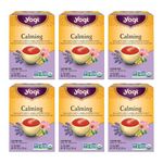 Yogi Tea - Calming (6 Pack) - With Chamomile, Skullcap, and Lavender - Caffeine Free Organic Herbal Tea - 96 Tea Bags