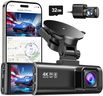 REDTIGER Dash Cam 4K Front and Rear 1080P Dash Camera 4K/2.5K Full HD Car Dashboard Recorder with 3.18” IPS Screen, Wi-Fi GPS Night Vision Loop Recording 170° Wide Angle WDR, Included 32GB Card (F7NP)