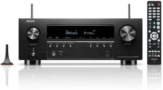 Denon AVR-S970H 8K Ultra HD 7.2 Channel (90Watt X 7) AV Receiver - Built for Gaming, Music Streaming, 3D Audio & Video, Alexa + HEOS, Black
