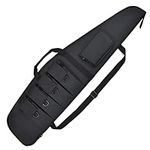 Soft-Rifle-Cases Gun-Cases for Shotguns Long Rifle Bag with Multiple Magazine Holder Pouch,Adjustable Non-Slip Shoulder Strap Storage and Transport 44/48/52 Inches (44", Black)