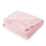 Bedsure Fleece Blanket Throw Pink -