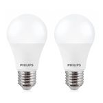 Philips 12-Watts LED Bulb E27 Base (Crystal White, Pack of 2)