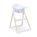 Mash High Chair by Baby Elegance | White High Chair for Babies & Toddlers with Adjustable Footrest, Removable Tray & Seat Pad | Foldable & Portable High Chair