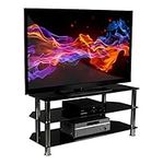 Mount-It! Glass TV Stand for Flat S