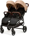 Ickle Bubba Venus Prime Double Stroller - Biscuit