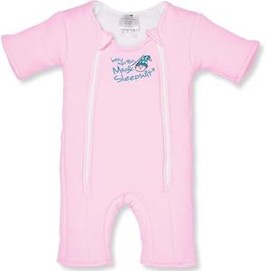 Baby Merlin's Magic Sleepsuit - 100% Cotton Baby Transition Swaddle - Baby Sleep Suit - Pink - 6-9 Months