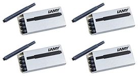 Lamy Black T10 Fountain Pen Ink Cartridges 4 Packs (LAM-T10-BLK4PAC)