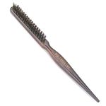 WOLINSPRING Little Wonder Boar & Tourmaline Nylon Bristle Teasing Brush with Tail Handle for Back Brushing, Back Combing, Creating Volume, Teasing and Slicking Your Hair Back Colors May Vary(GT-3P)