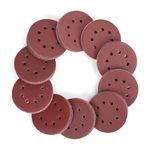 WORKPRO 150pcs Sanding Discs, 125mm/5-inch Sandpaper Set, Hook and Loop, 8 Holes, 60/80/100/120/150/180/240/320/400/600 Grits Assorted for Random Orbital Sander