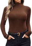 Ekouaer Women Turtleneck Shirt Long