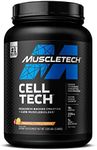 Creatine Monohydrate Powder | MuscleTech Cell-Tech Creatine Powder | Post Workout Recovery Drink | Muscle Builder for Men & Women | Musclebuilding Supplements | Tropical Citrus Punch, 3 lbs (27 Serv)