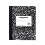 Oxford Marble Composition Book, 9 3/4 X 7 1/2 Inches, Wide Rule, Paperback, 100 Sheets, White (63795)