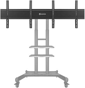 ONKRON Double Support VESA pour écran LCD LED OLED 4K Plat incurvé 40-65" jusqu'à 44,9 kg chacun - Adaptateur Double écran pour Support TV Mobile TS1881 VESA jusqu'à 600 x 400 (ADV1881) Noir