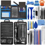 oGoDeal 155 in 1 Precision Screwdriver Set Professional Electronic Repair Tool Kit for Computer, Eyeglasses, iPhone, Laptop, PC, Tablet,PS3,PS4,Xbox,MacBook,Camera,Watch,Toy,Jewelers,Drone Black