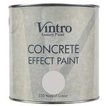 Vintro Paint | Concrete Effect Paint | Light Grey | 2.5L (Chalk)