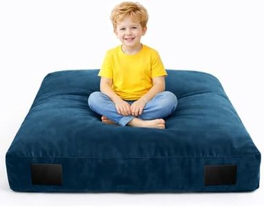 Uhealpia Crash Pad for Kids Sensory – Autism Sensory Crash Pad & Crash Mat, Soft High Density Foam Landing Pad with Washable Velvet Cover for Indoor Play & Sensory Gym, 5×5 FT, Dark Green