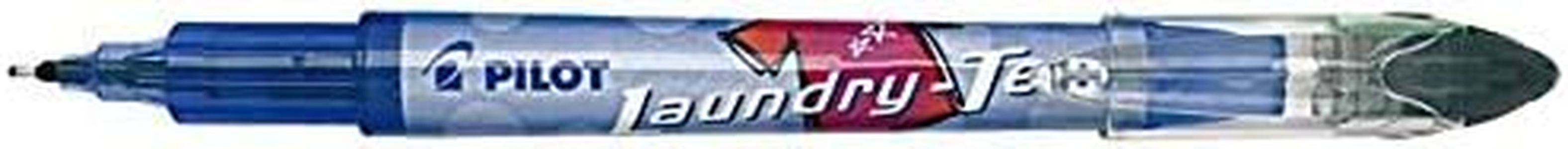 Pilot Pack of 12 Laundry-Tec Fabric Marking Needle Point Pens - Black