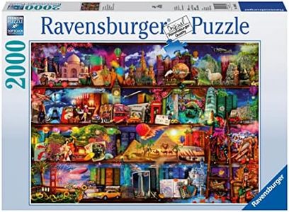 Ravensburger - Puzzle: El Mundo de los Libros, Puzzle 2000 Piezas, Puzzles para Adultos y Niños, Puzzle 2000 Piezas Adultos, Pegamento Puzzle para Enmarcar Puzzles, Rompecabezas Adultos, 98x75cm