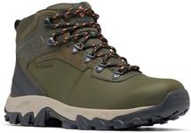 Columbia Men's Newton Ridge Plus Ii Waterproof Hiking Shoe, 2024 Deep Olive/Desert Sun, 10