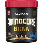 ALLMAX Nutrition Aminocore Bcaa - 8g Bcaas - 100% Pure Branch Chained Amino Acids - Gluten Free 945 gram Blue Raspberry