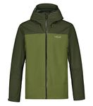 Rab Men's Arc Eco Waterproof Breathable Jacket for Hiking and Skiing, Army/Chlorite Green, Medium