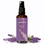 Lavender Linen & Pillow Spray by Aromafume | 100ml/3.38 fl oz | with Pure Lavender Essential Oil | Aromatherapy Spray for Relaxation, Sleep & Stress Relief
