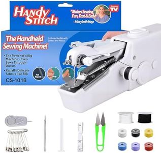 Handheld Sewing Machine, Portable Mini Sewing Machine for Beginners & Professionals, Quick Stitching with Accessory Kit for Fabric Repairs, DIY Projects, Home, Dorm & Travel
