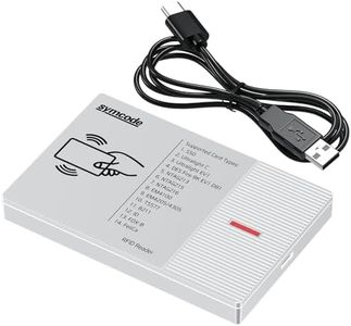 RFID Reader 125KHz/13.56Mhz Dual-Frequency Reader 1326 Family Proximity Cards & EM4100 ID Card USB Reader Support ISO 14443-A/B Protocol, IC Card and ISO15693 Protocol Labels Contactless Card Reader