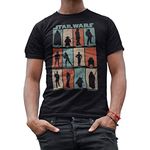 Find Me Luke Vader Yoda Chewie Boba Fett Han Solo Leia Ewok Movie Skywalker Adult Men's Graphic Tee T-Shirt (Premium Black, Large)