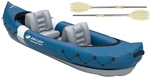 Sevylor Tahaa Kayak Incl. Paddle, Inflatable Canoe for 2 persons, Inflatable Boat, Paddle Boat with Robust PVC Shell, Straps for Fastening Luggage, Bar Construction for High Stability on the Water