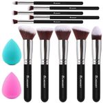 BEAKEY Makeup Brushes Set, 12-Piece Premium Synthetic Makeup Brush Kit for Flawless Application - Make up Brush for Powder, Concealers, Eye Shadows, Foundation