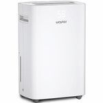 Waykar 4500 Sq. Ft Dehumidifier for Home with Drain Hose for Bedrooms, Basements, Bathrooms, Laundry Rooms - with Intelligent Control Panel and Front Display, 24 Hr Timer and 0.66 Gallons Water Tank