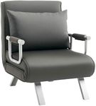 HOMCOM Single Chair Bed, Click Clac